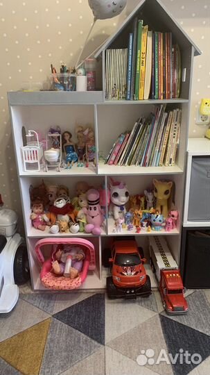 Детский стеллаж домик