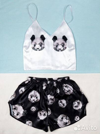 Пижама шелковая Панда