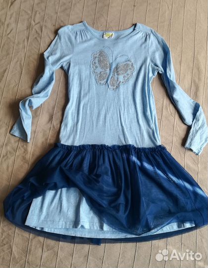 Платье для девочки Crazy8 140 146 голубое