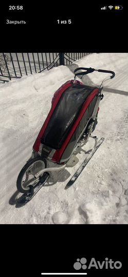 Коляска велоприцеп thule chariot cx1