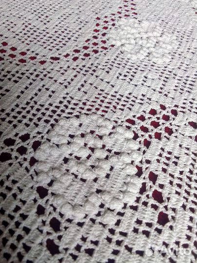 Салфетка вязаная, ручная работа, винтаж Европа