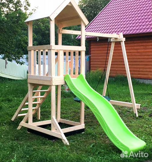 Детская деревянная площадка