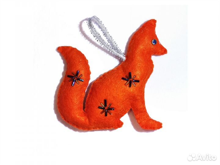 Елочные игрушки из фетра