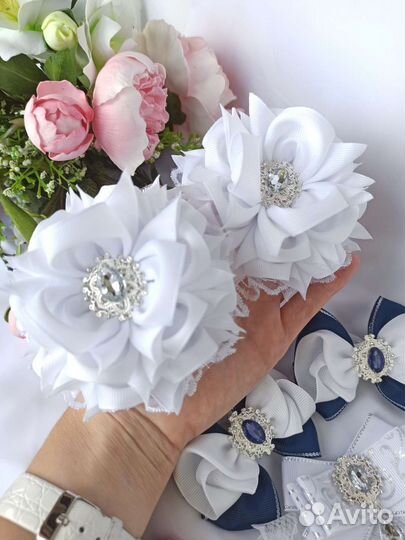 Школьные бантики, ручная работа