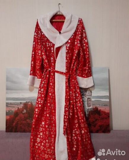 Костюм Деда Мороза и Снегурочки Велюр