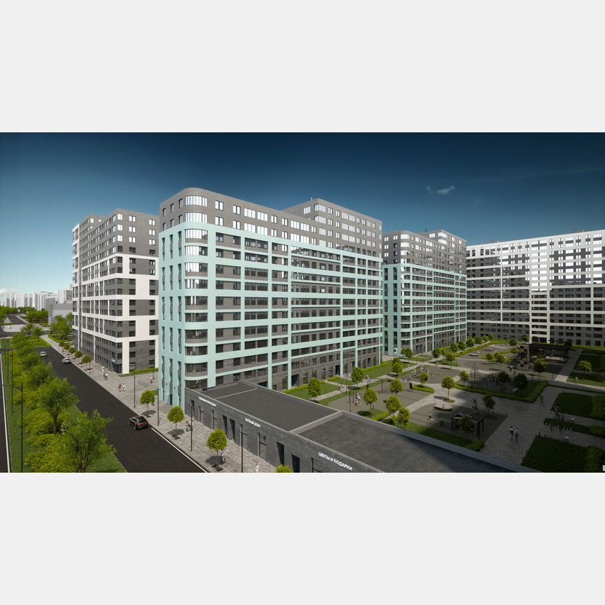 2-к. квартира, 50,6 м², 14/17 эт.