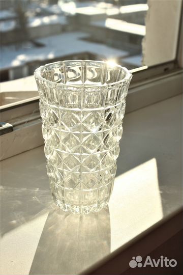 Ваза хрустальная для цветов. СССР