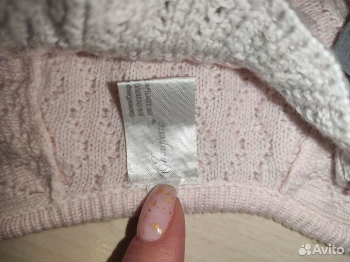 Шапочки для девочки 0-3мес и 4-9мес.Choupette