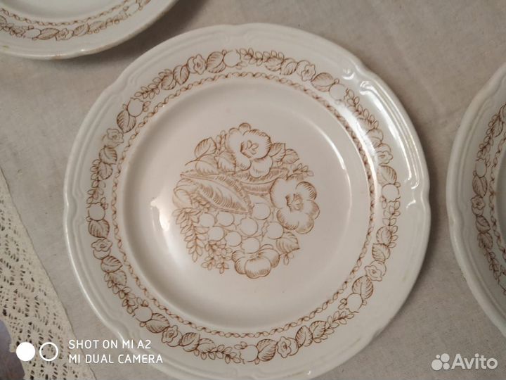 Набор керамических тарелок СССР