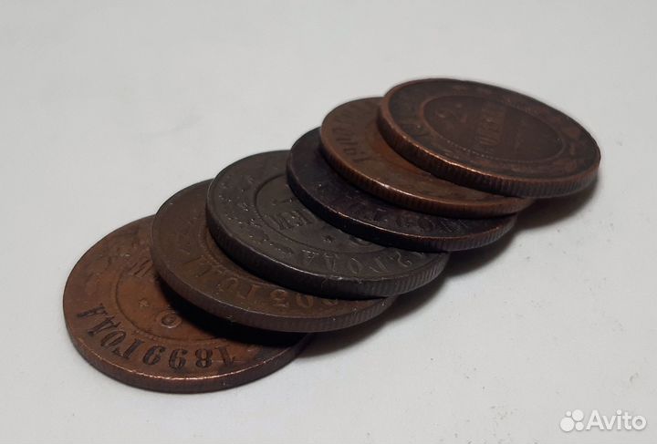 Монеты 2 копейки, времен Николая II