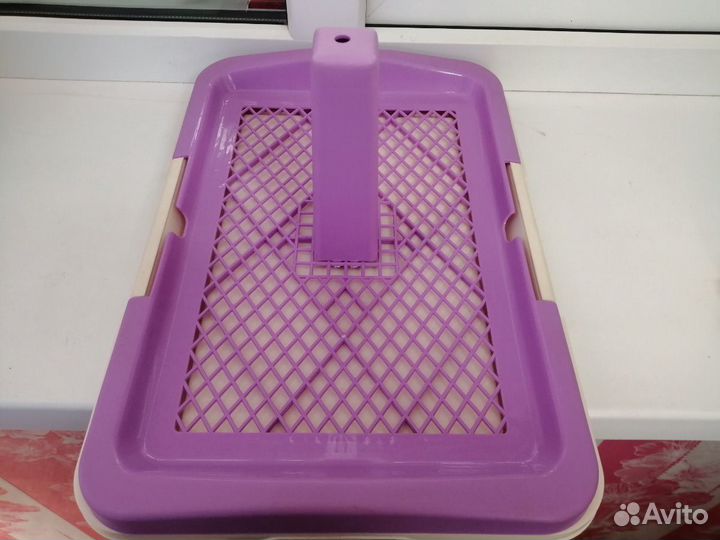 Лоток для собак со столбиком