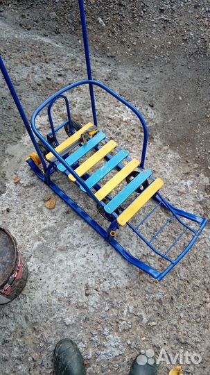 Детские санки на колесах