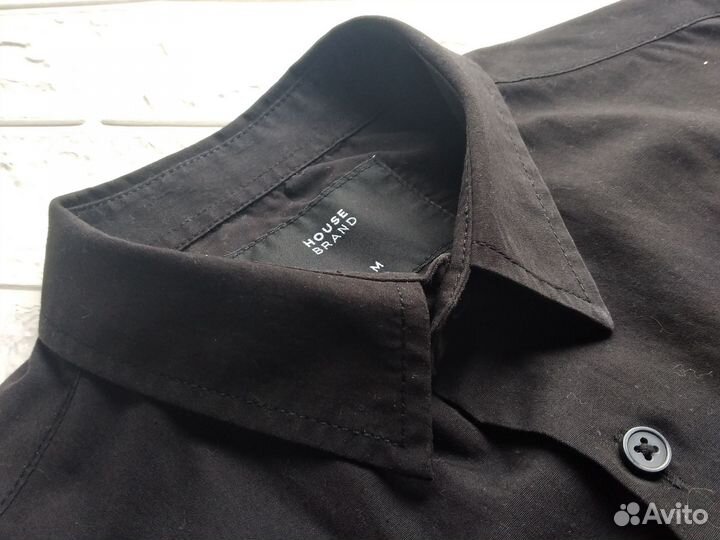 Рубашка черная House Brand