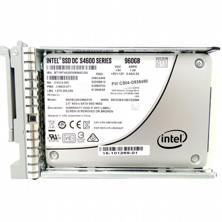 [UCS-SD960G63X-EP] Жесткий Диск Cisco 960gb 2,5" Ucs-Sd960g63x-Ep