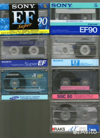 Аудиокассеты запечатанные фирменные