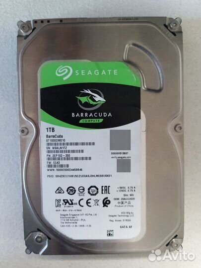 Жесткий диск hdd 1 тб