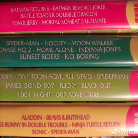 Картриджи Многоигровки Сега