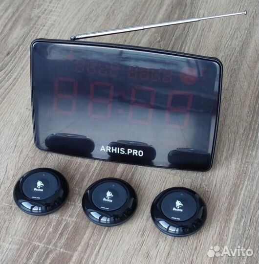 Кнопка вызова официанта, табло вызова - комплект