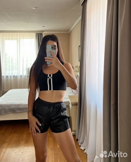 Шорты из натуральной кожи (xs)