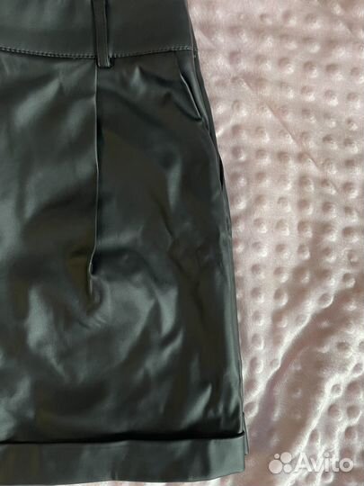 Шорты женские кожаные