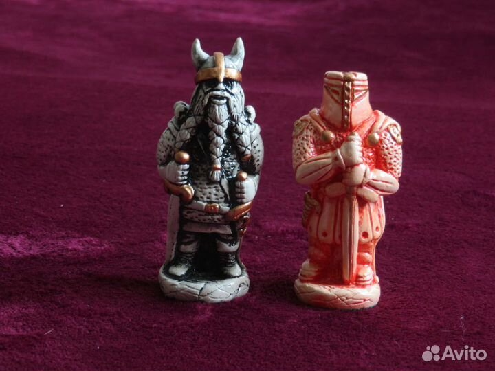 Гипсовые шахматы ручной работы