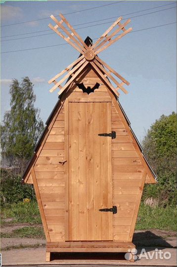 Уличный туалет деревянный З747
