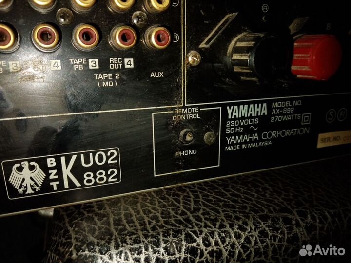 Усилитель yamaha ax 892