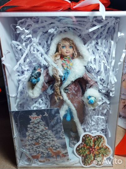 Ватные елочные игрушки