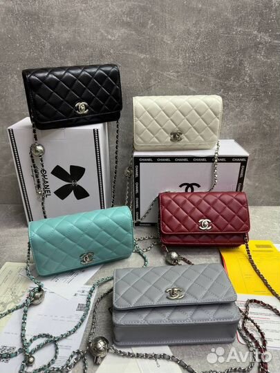 Сумка chanel woc женская через плечо