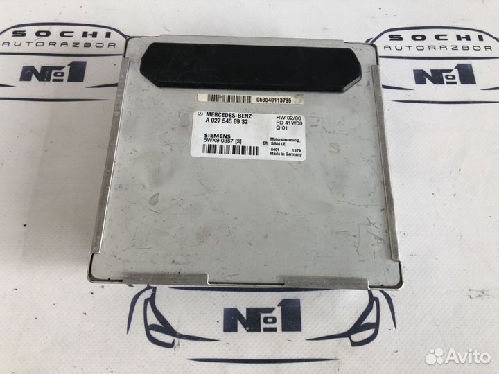 Эбу двигателя c208 CLK Mercedes Benz