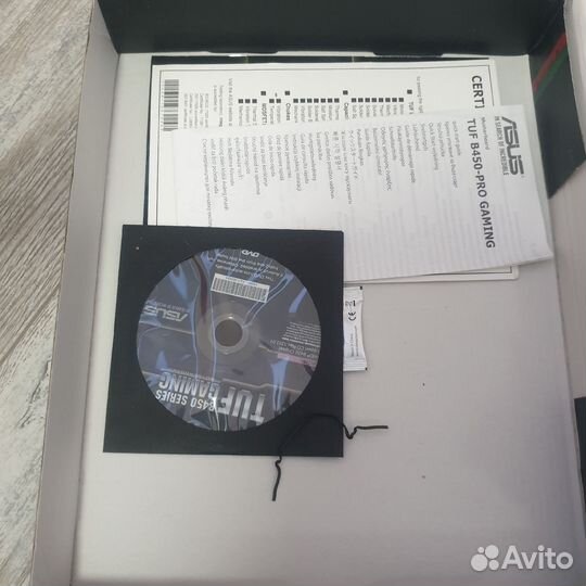 Материнская плата asus TUF B450 PRO gaming