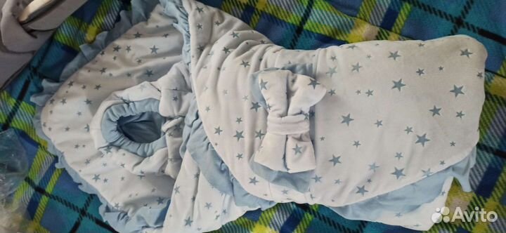 Конверт на выписку для мальчика осень зима