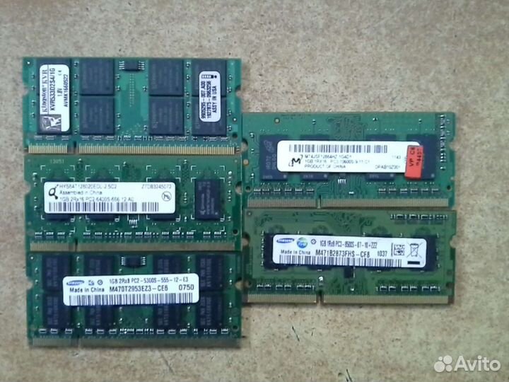 Оперативная память ноутбука ddr2 ddr3 sodimm 1gb