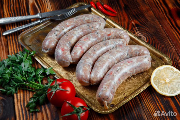 Под заказ сырую домашнюю колбаску