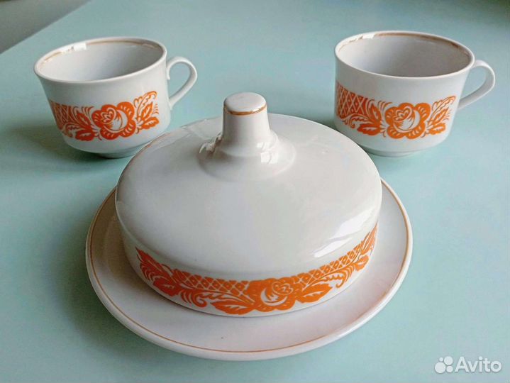 Остатки чайного сервиза Дулево 1992 г. СССР