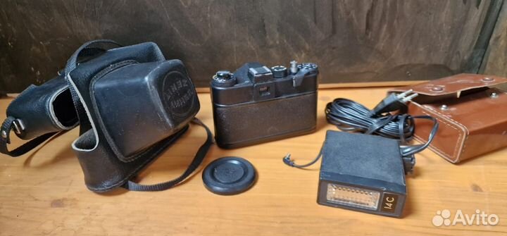 Фотоаппарат zenit пленочный экспортный со вспышкой