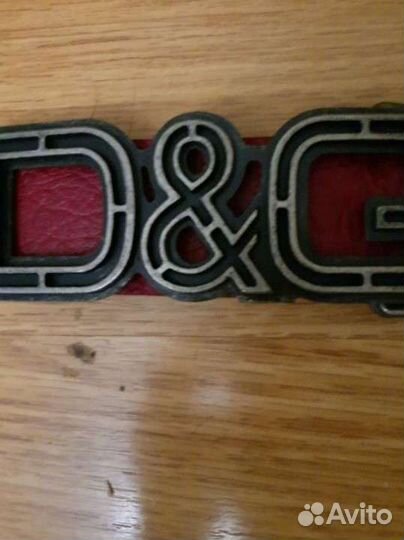 Мужской кожаный ремень Dolce and Gabbana
