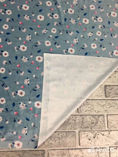 Ткань Бархат с принтом