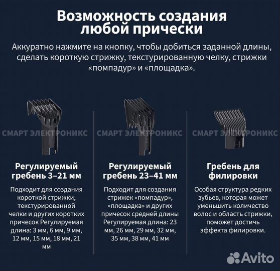 Машинка для стрижки волос и бороды xiaomi новая