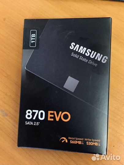 Новый SSD 1000 гб SATA диск Samsung 870 EVO 1tb