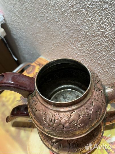 Чайный медный набор турка