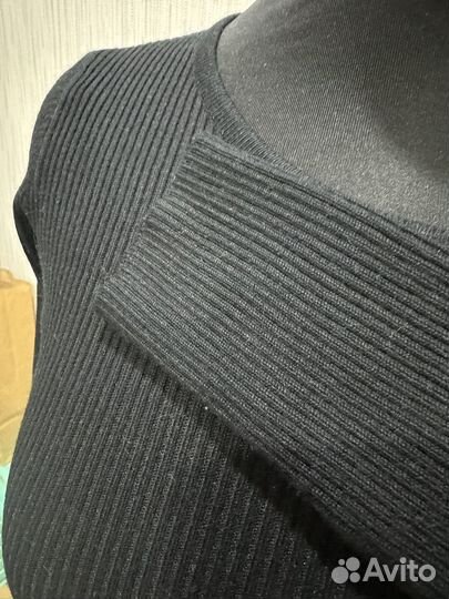 Платье лапша черное