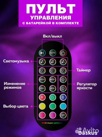 Лента светодиодная 10 метров RGB LED с пультом