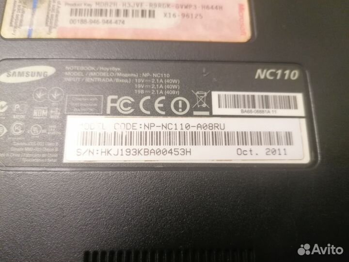 Нетбук samsung nc110