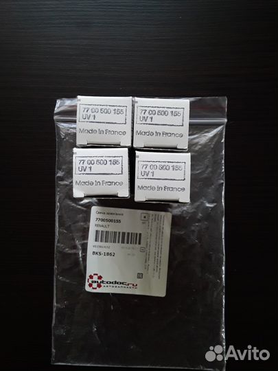 Свечи зажигания Renault 7700500155 Комплект 4 шт