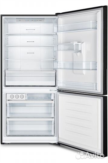 Холодильник черное стекло