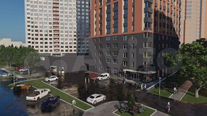 3-к. квартира, 68,6 м², 12/25 эт.