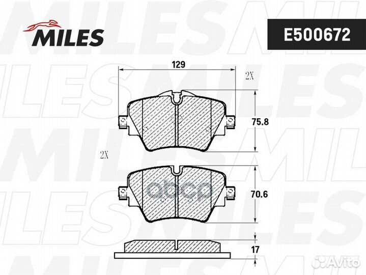Колодки тормозные BMW X1 F48/ 2 F45/46 передние