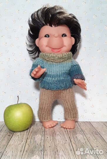 Вязаная одежда для кукол гдр Ёж Шалькау Schalkau