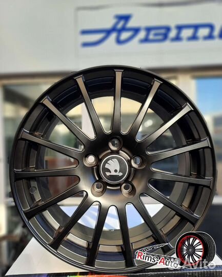 Диски реплика Skoda R16 5x112 чёрный матовый